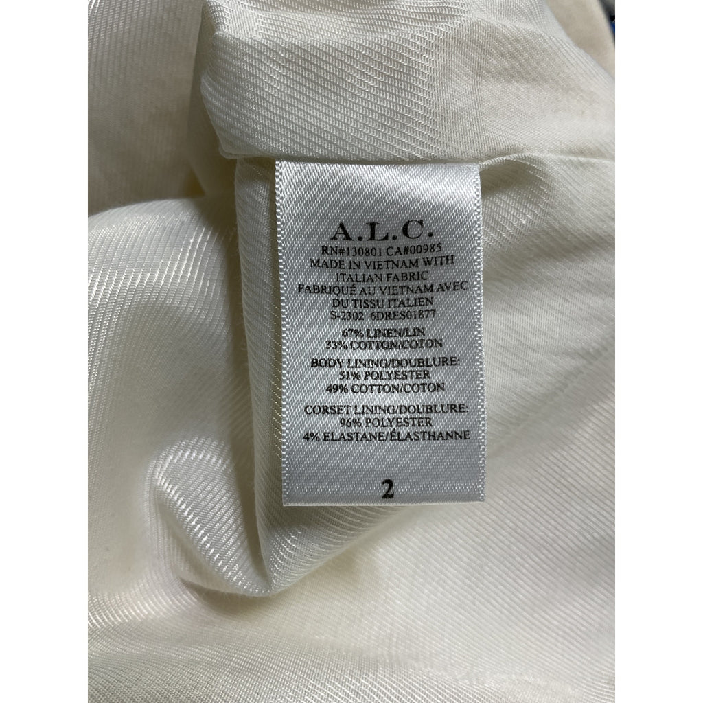 A.L.C. 'Elsie' White Linen Dress Size 2 - NWT