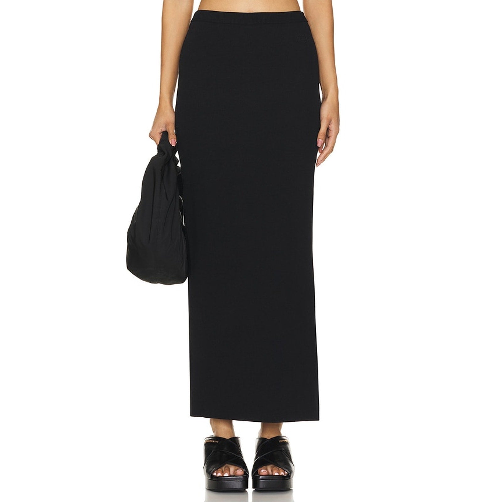 Alexander Wang Black Cotton Maxi Skirt Size M