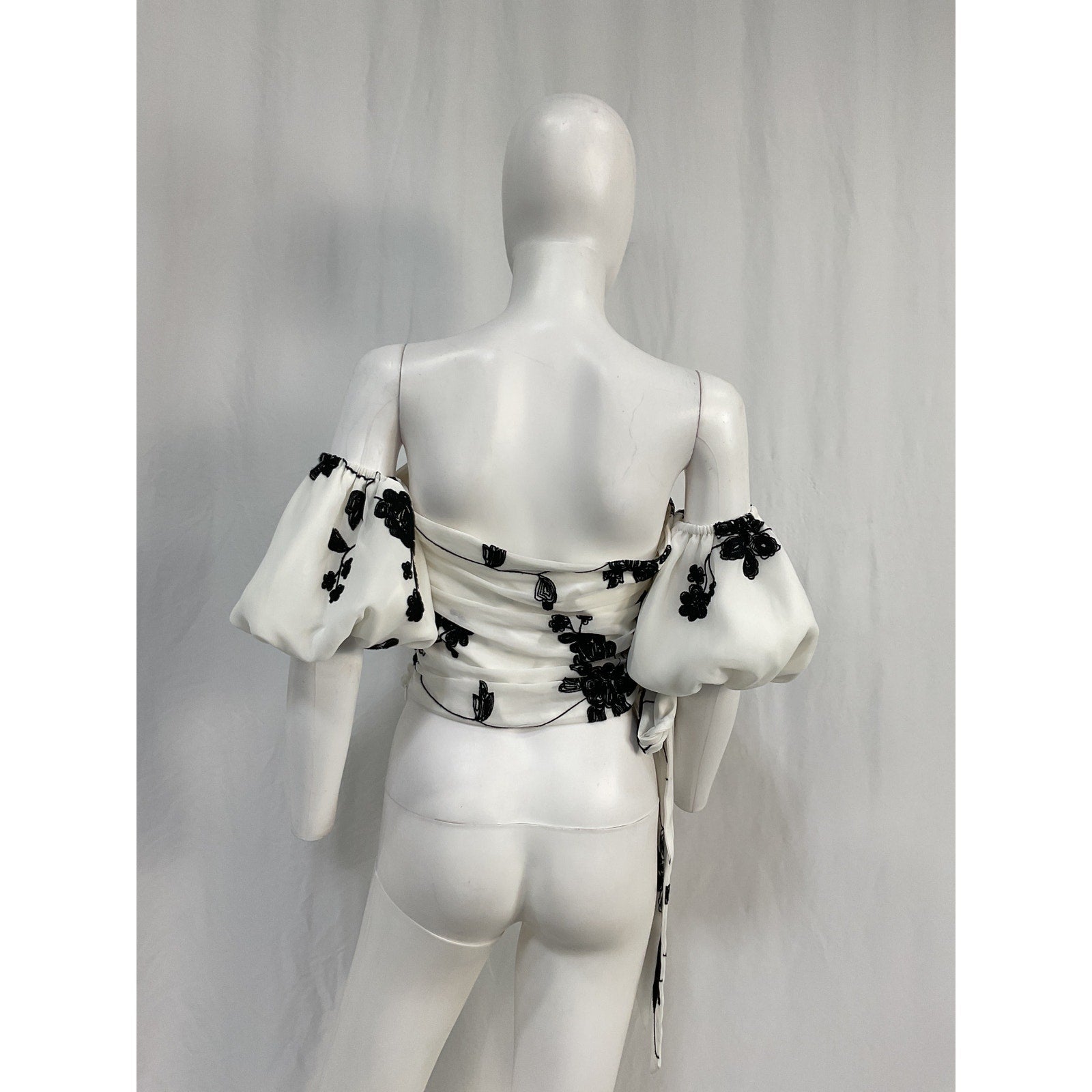 House Of Harlow 1960 x Revolve 'Leya' White Polyester Embroidered Top Size S