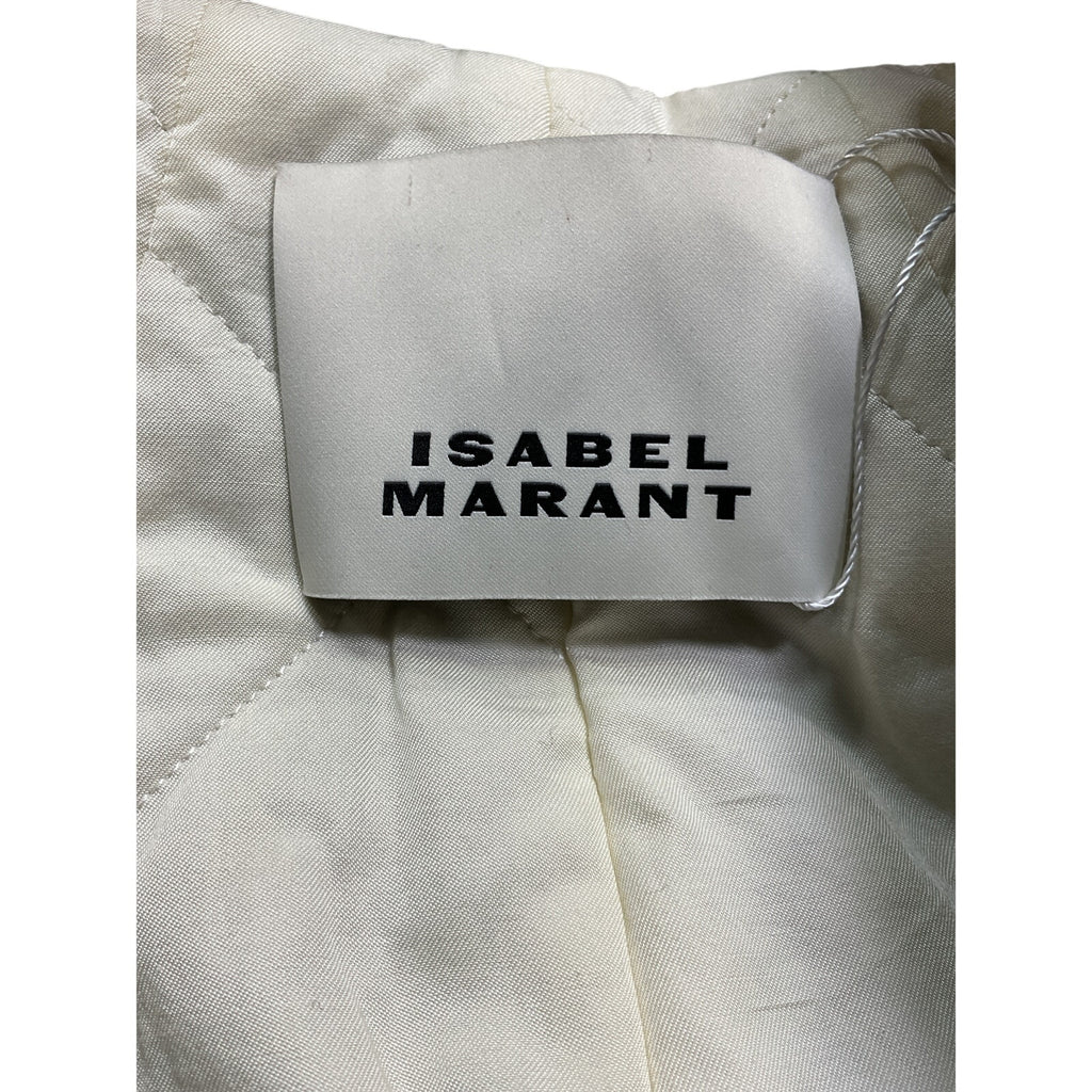 Isabel Marant 'Odelino' Black Wool Leopard-Print Jacket Size 34