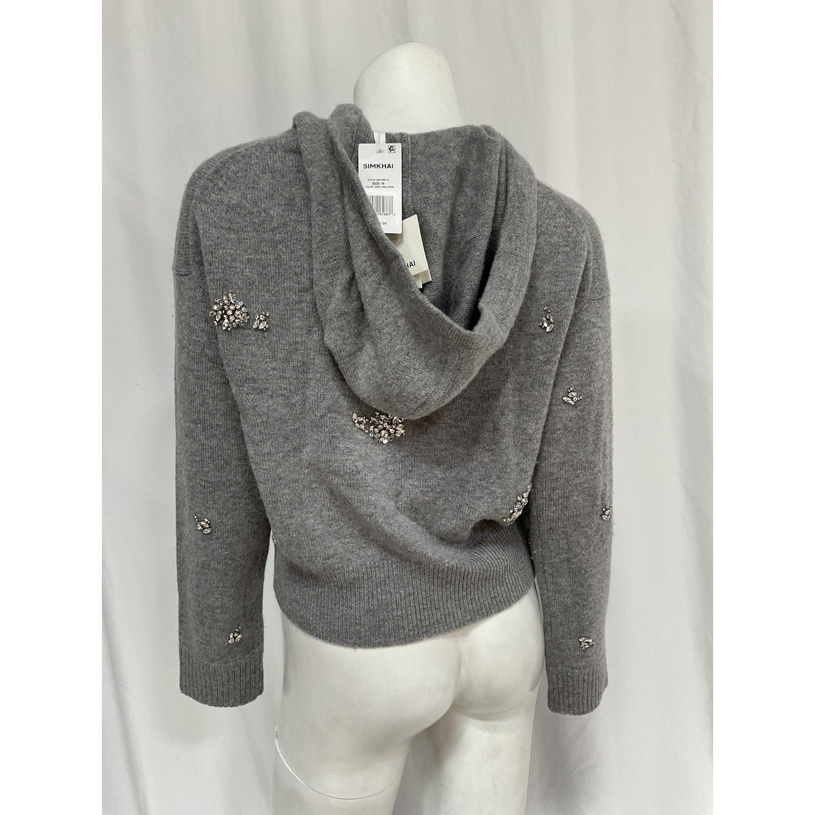 Simkhai 'Karmen' Grey Long Sleeve Top Size M