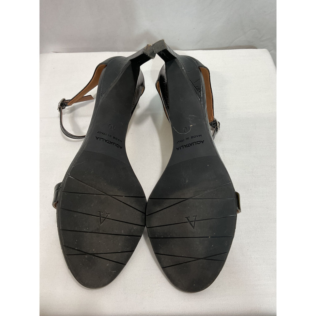 Aquatalia 'Rubie' Black Sandal Size 10