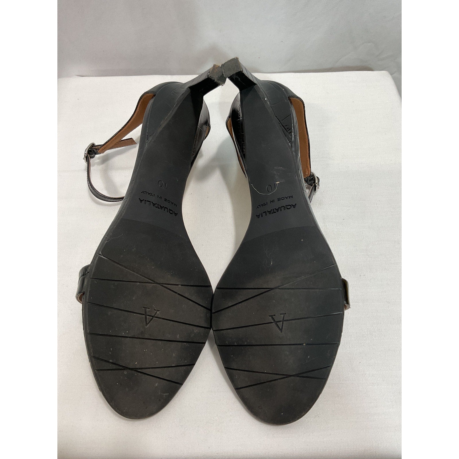 Aquatalia 'Rubie' Black Sandal Size 10