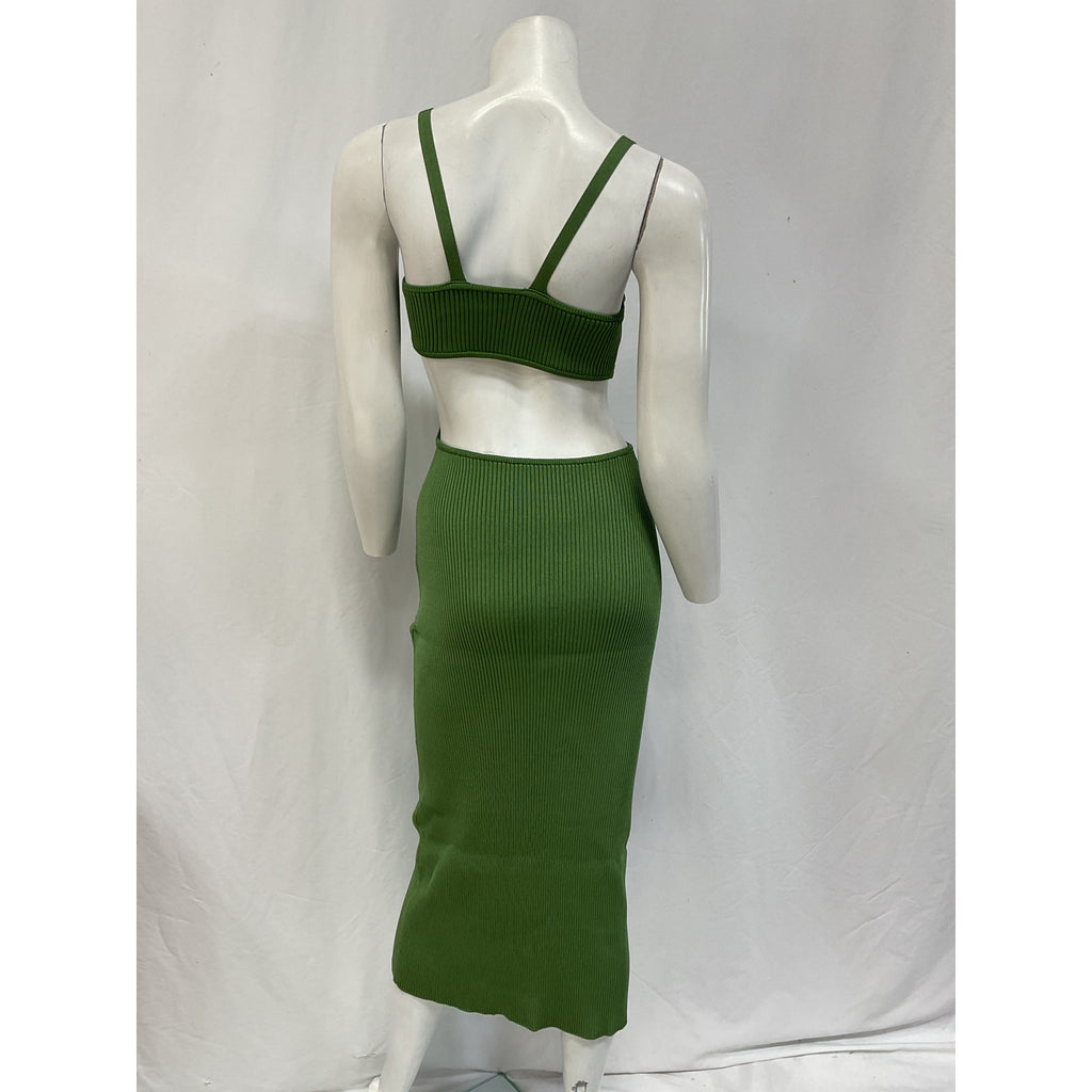 Cult Gaia 'Serita' Green Back Cut Out Dress Size XS