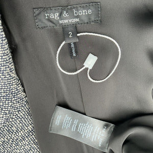 Rag & Bone Tweed Gray Josie Blazer Size 2