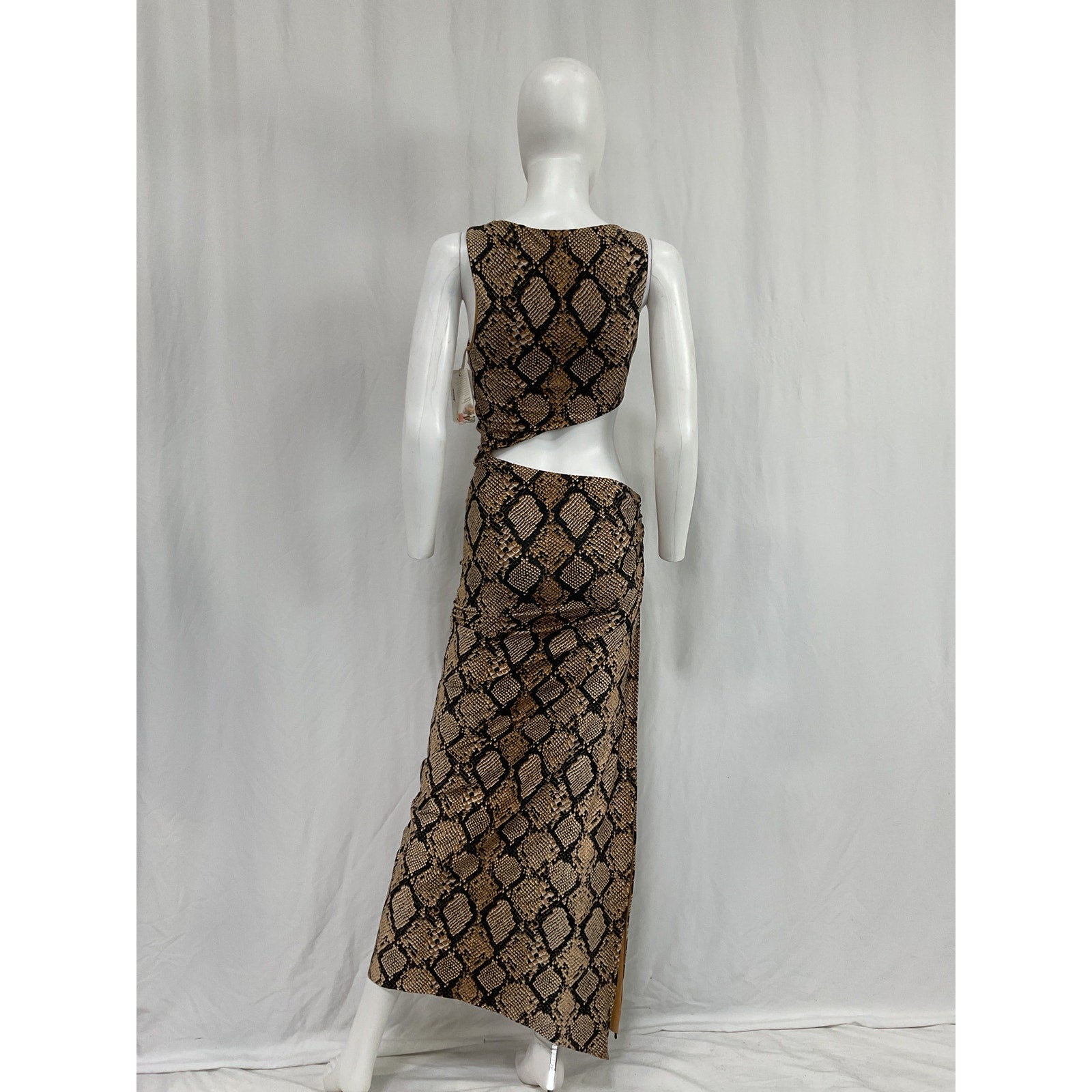 Agua Bendita x Revolve 'Massai' Blue Poly Dress Size S - NWT