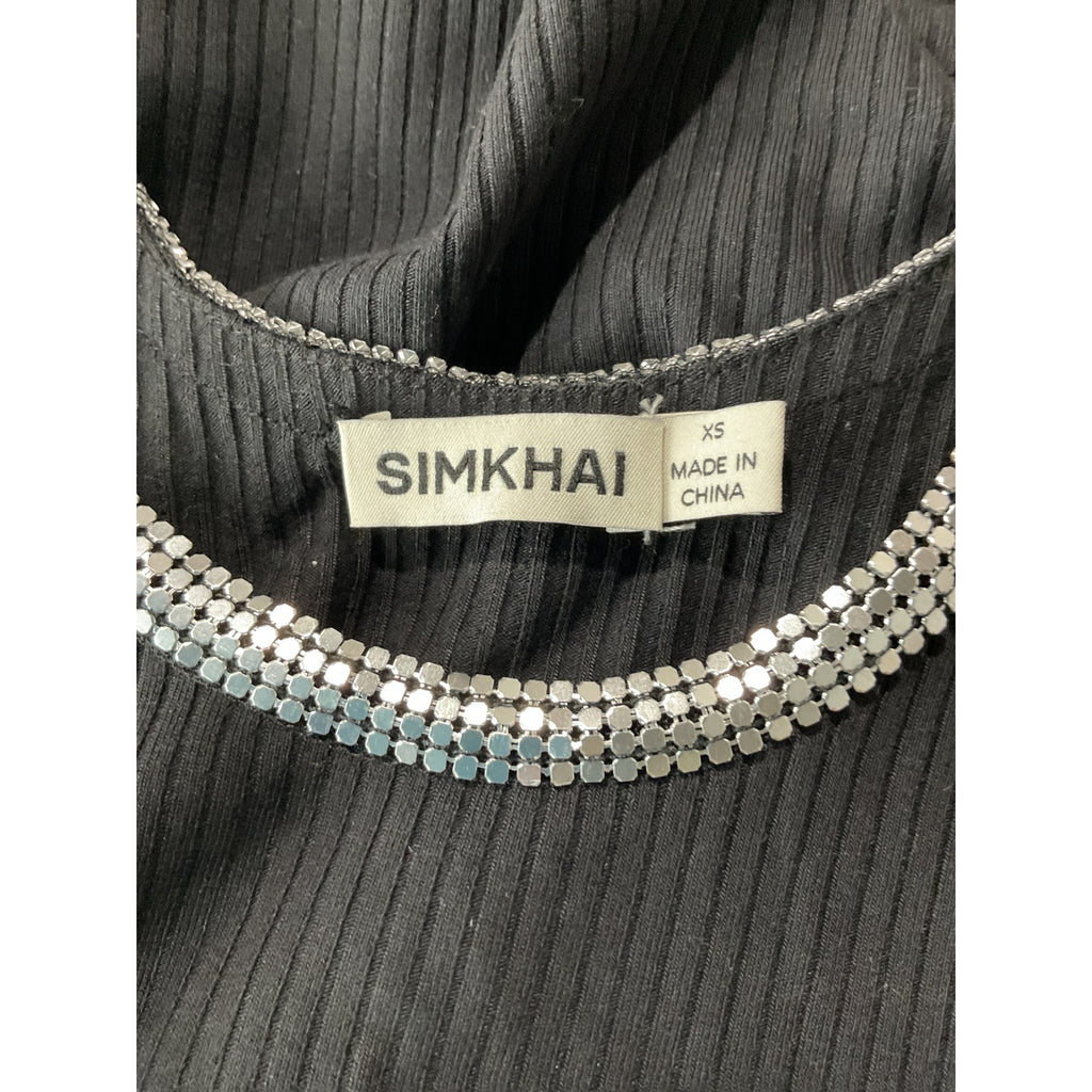 Simkhai 'Darian' Black Tencel Lyocell Dress Size XS