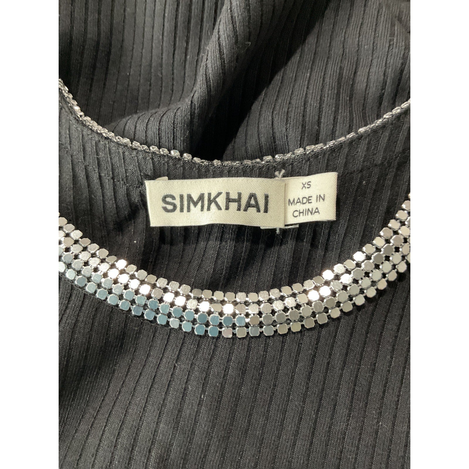 Simkhai 'Darian' Black Tencel Lyocell Dress Size XS