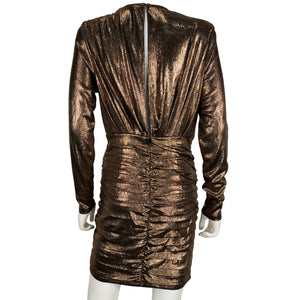 Ramy Brook Metallic Brown Willow Dress Size 6
