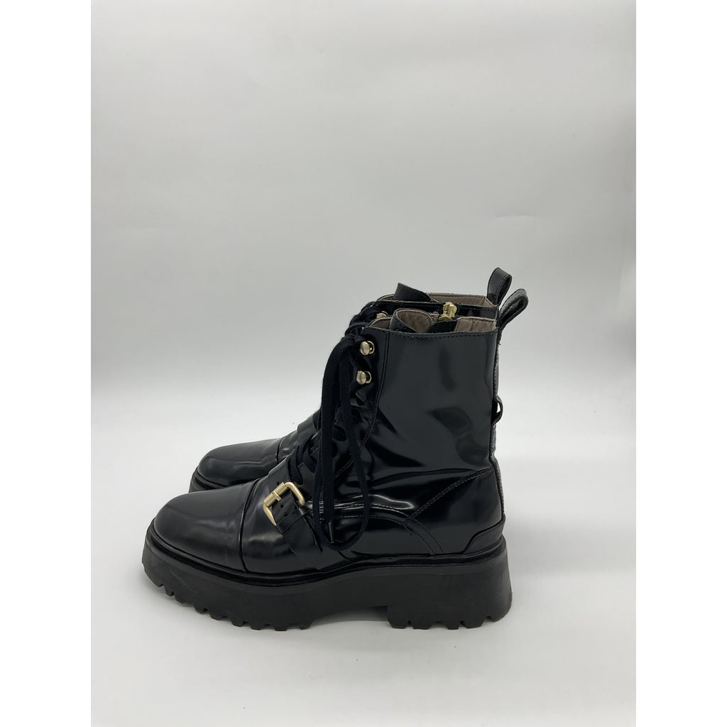 Allsaints 'Stellar' Black Leather Bootie Size 9