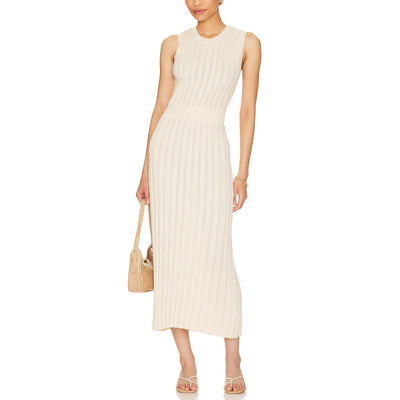 Varley Ribbed Birch Florian Dress Size S