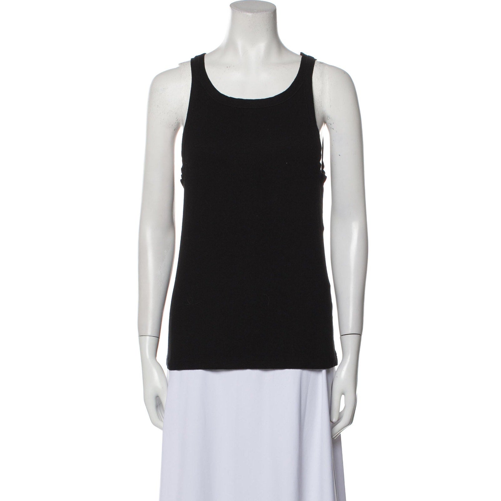 Nili Lotan Black Scoop Neck Sleeveless Top Size L