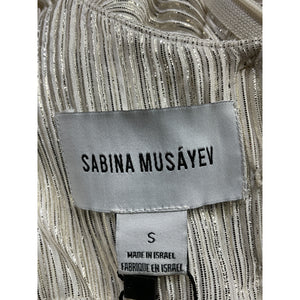 Sabina Musayev 'Myra' White Dress Size S - NWT