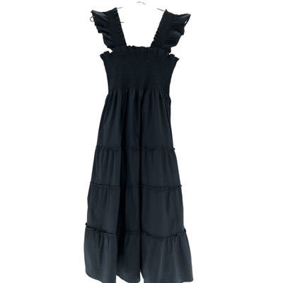 Hill House Home Smocked Black Ellie Nap Dress Size M