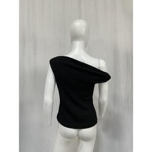 Rag & Bone Black Polyester Lou Off Shoulder Top Size M