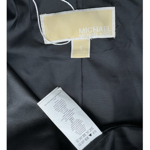 Michael Kors Sleek Black Moto Jacket Size S
