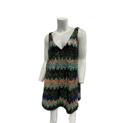 Sézane 'Bridget' Green Polyester Dress Size 40