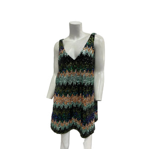 Sézane 'Bridget' Green Polyester Dress Size 40