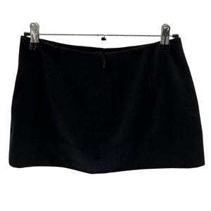 Reformation Wool Blend Black Buxton Mini Skirt Size 4