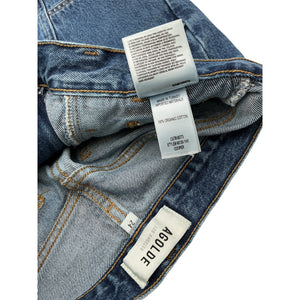 Agolde Paneled Blue Cooper Cargo Denim Jeans Size 24