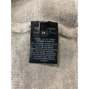 Isabel Marant Textured Snow Grey Amina Jacket Size EU 34 / US 2