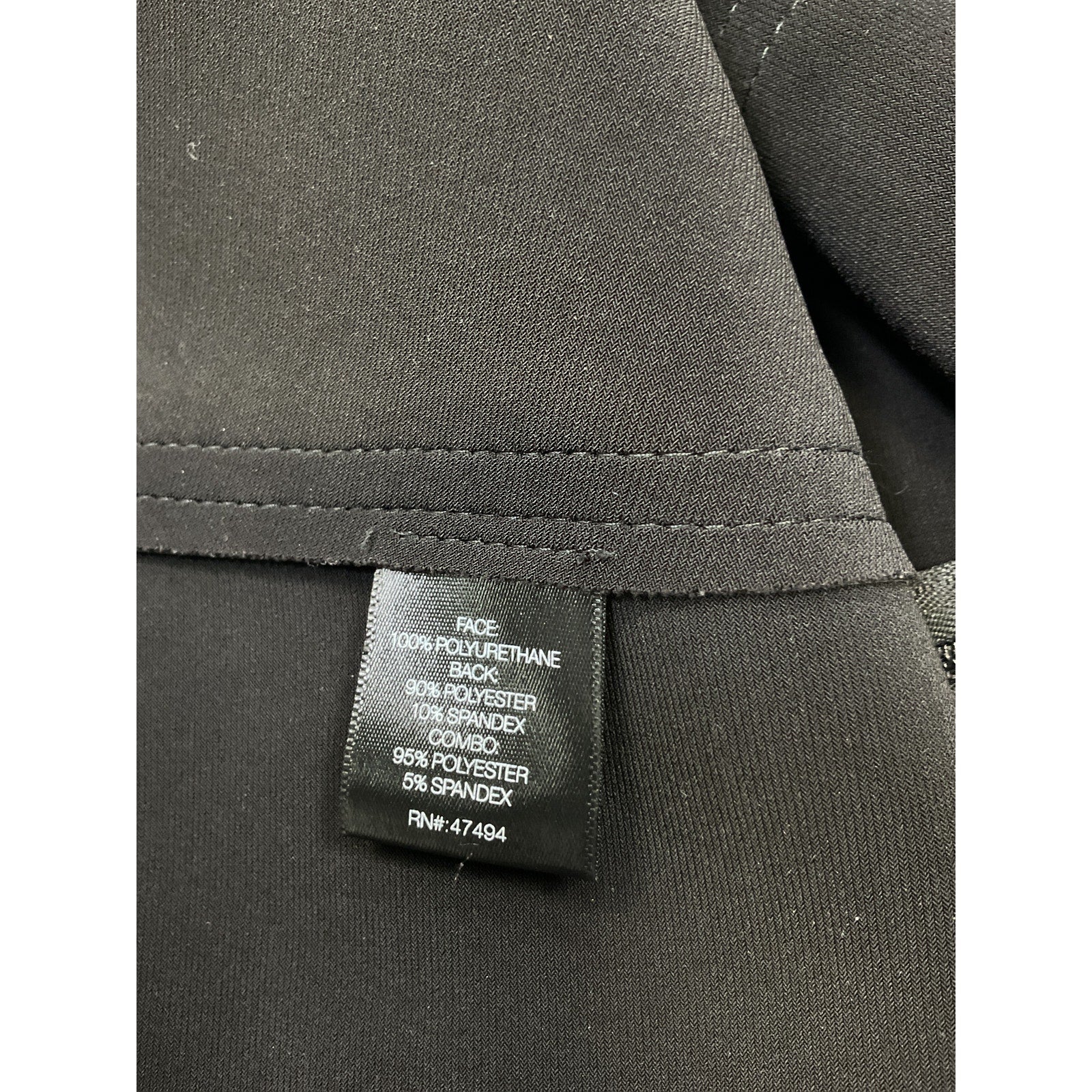 Norma Kamali Strapless 'Grace' Black Polyurethane Mini Dress Size M
