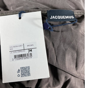 Jacquemus Draped Brown Espelho Skirt Size M NWT