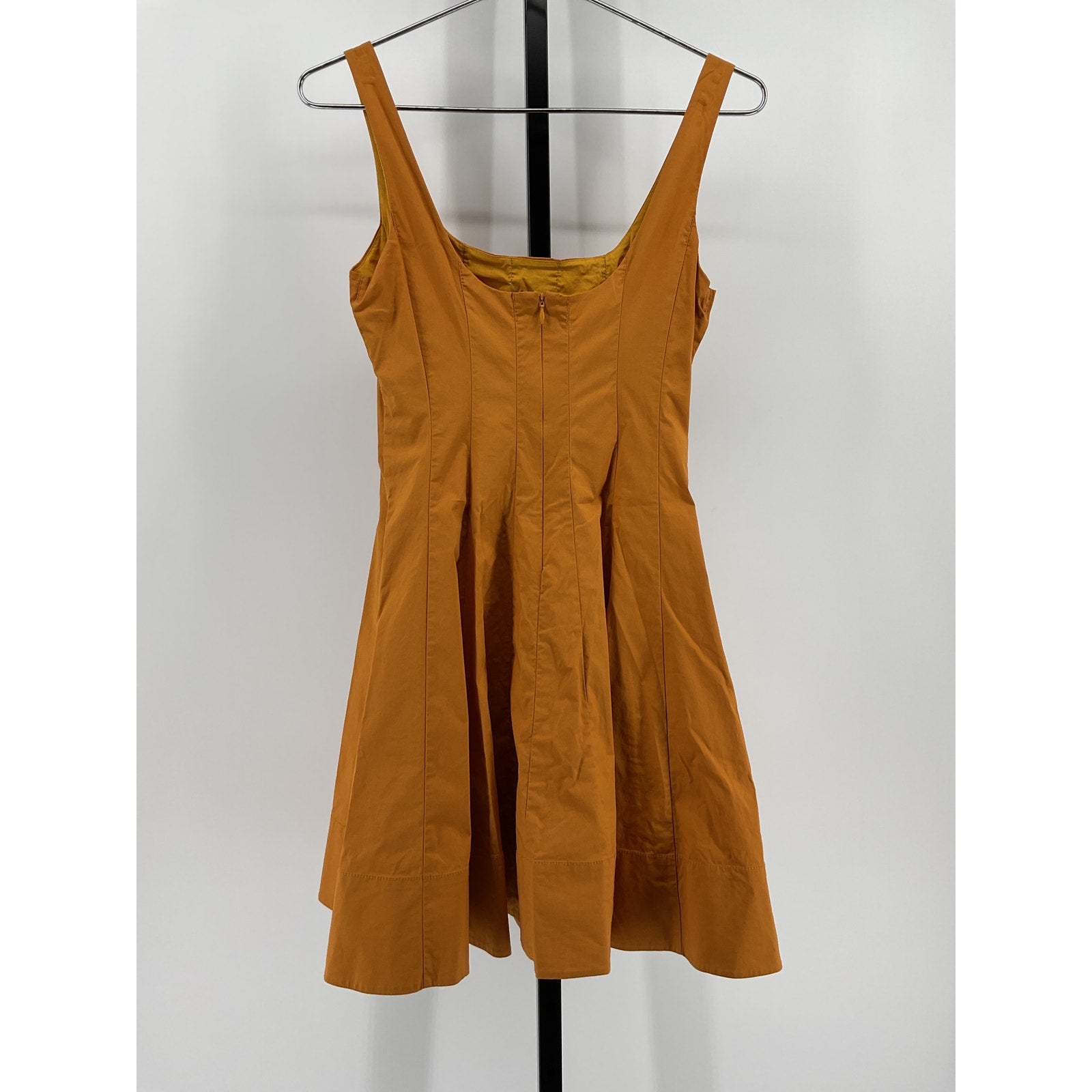 Staud Mini Wells Gold Cotton Dress Size 2