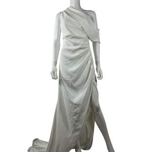 Elliatt Draped White Isadora Gown Size S