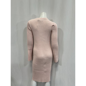 Hatch 'The Lydia' Beige Cotton Sweater Dress Size 0
