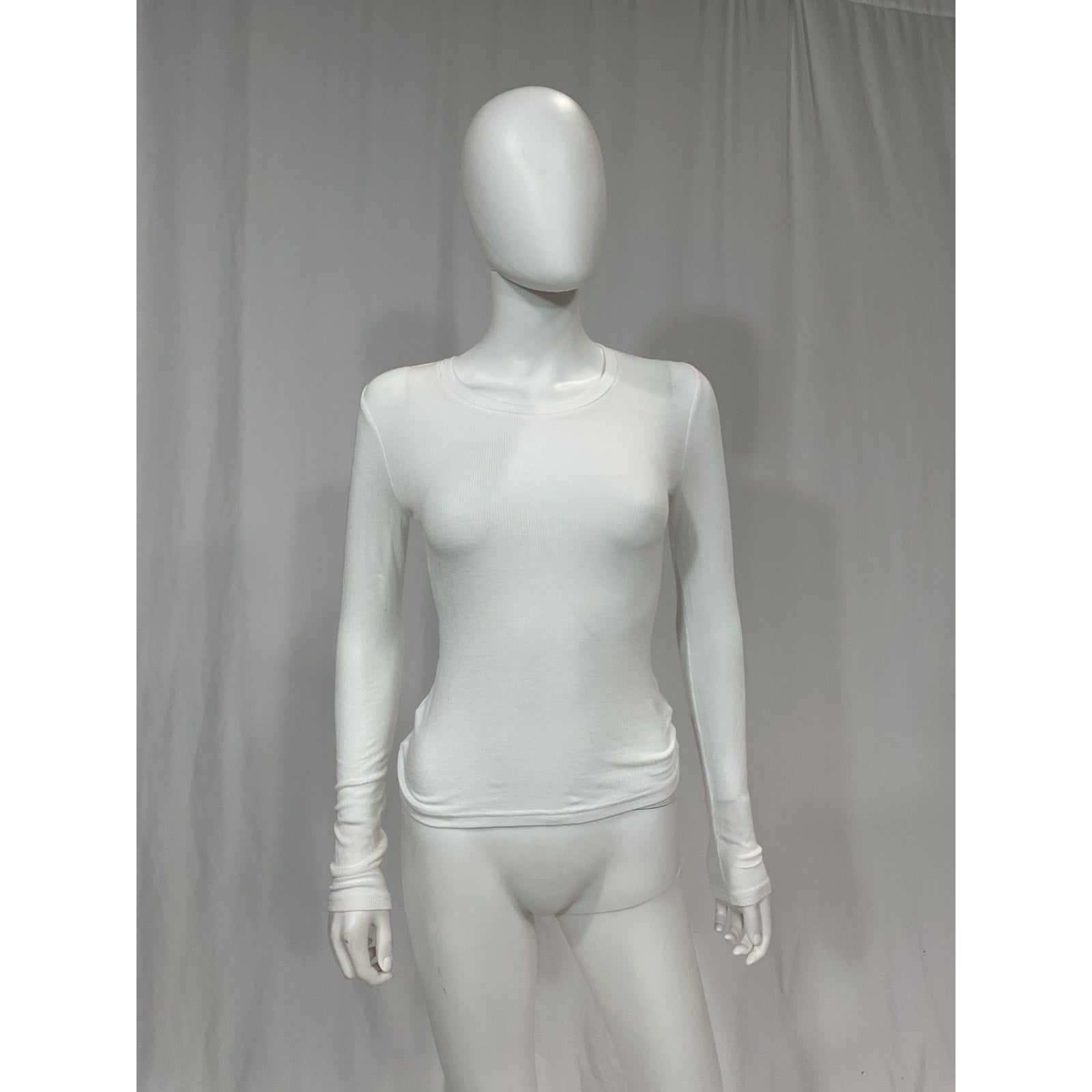 Favorite Daughter 'The Ribbed' White Long Sleeve Top Size XS