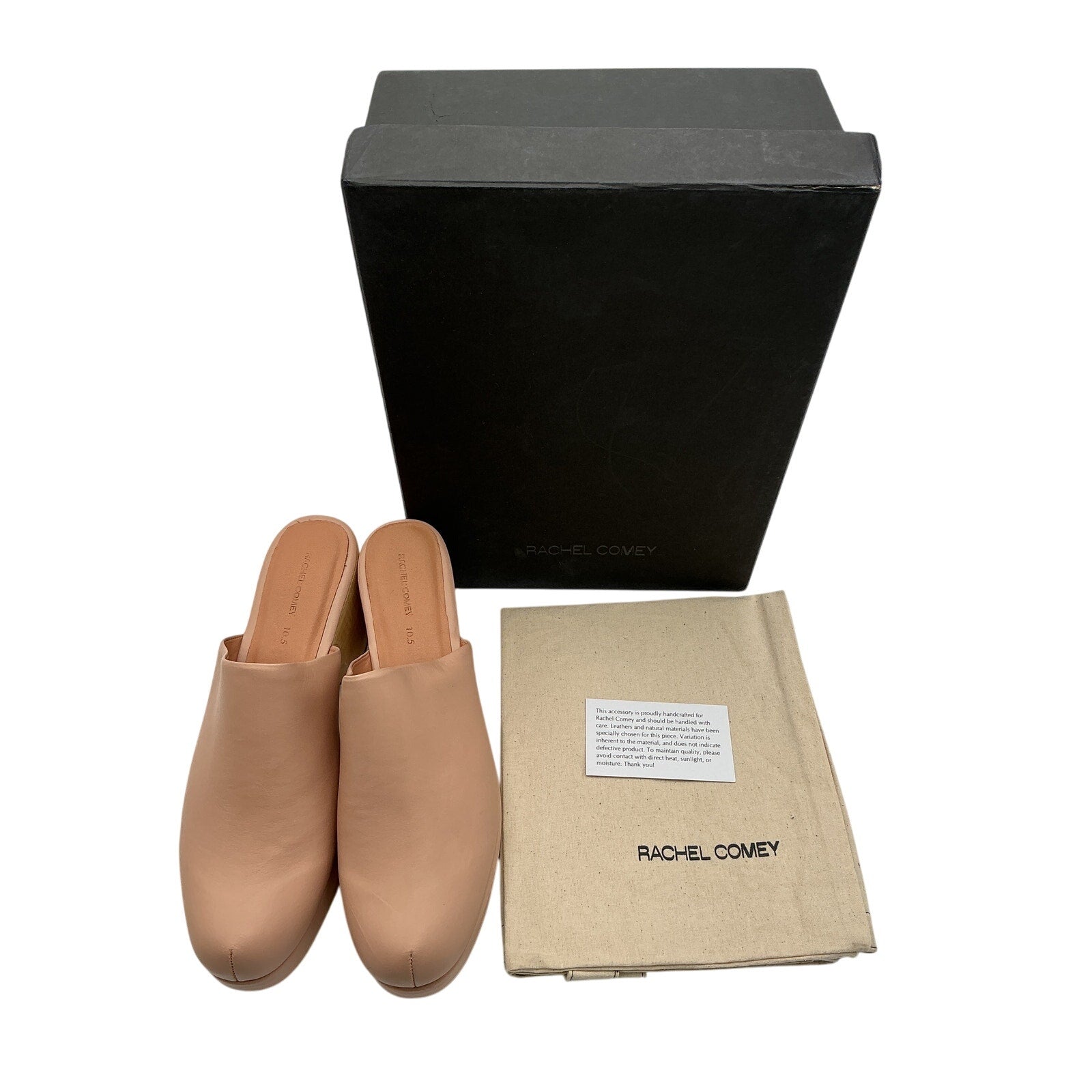 Rachel 'Comey' Pink Leather Bose Clog Size 10.5