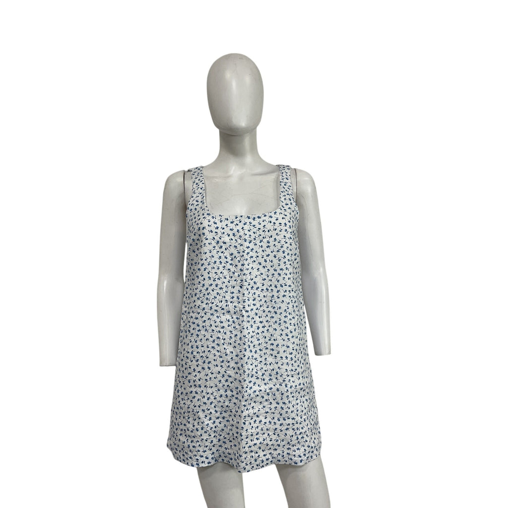 Reformation 'Hamley' Blue Linen Dress Size 4