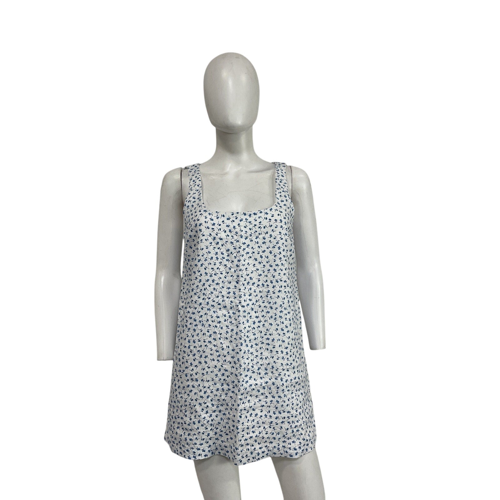 Reformation 'Hamley' Blue Linen Dress Size 4