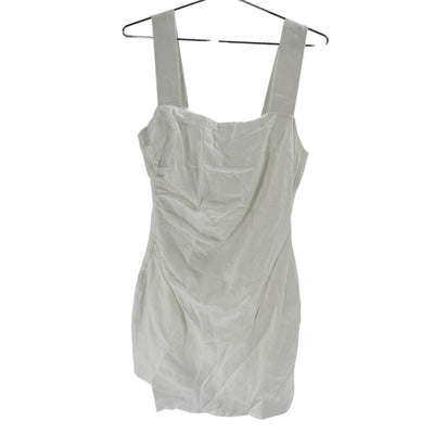 Reformation Linen White Elana Mini Dress Size 6