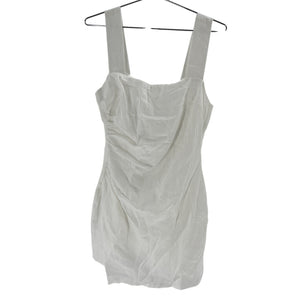 Reformation Linen White Elana Mini Dress Size 6