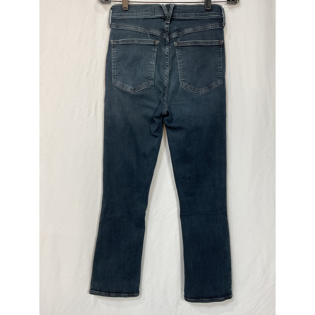 Veronica Beard 'Carly' Blue Cotton Kick-Flare Jean Size 27