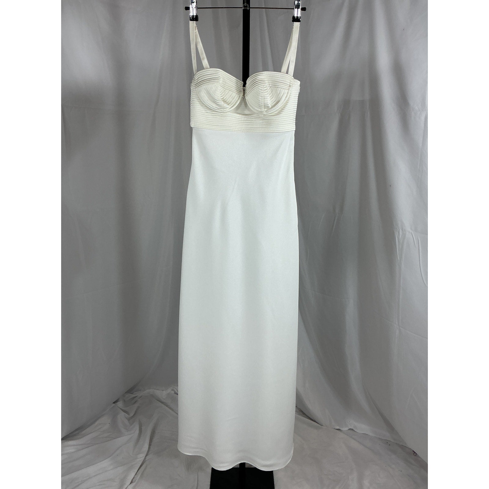 Anna October 'Veronique' White Polyester Maxi Dress Size XS