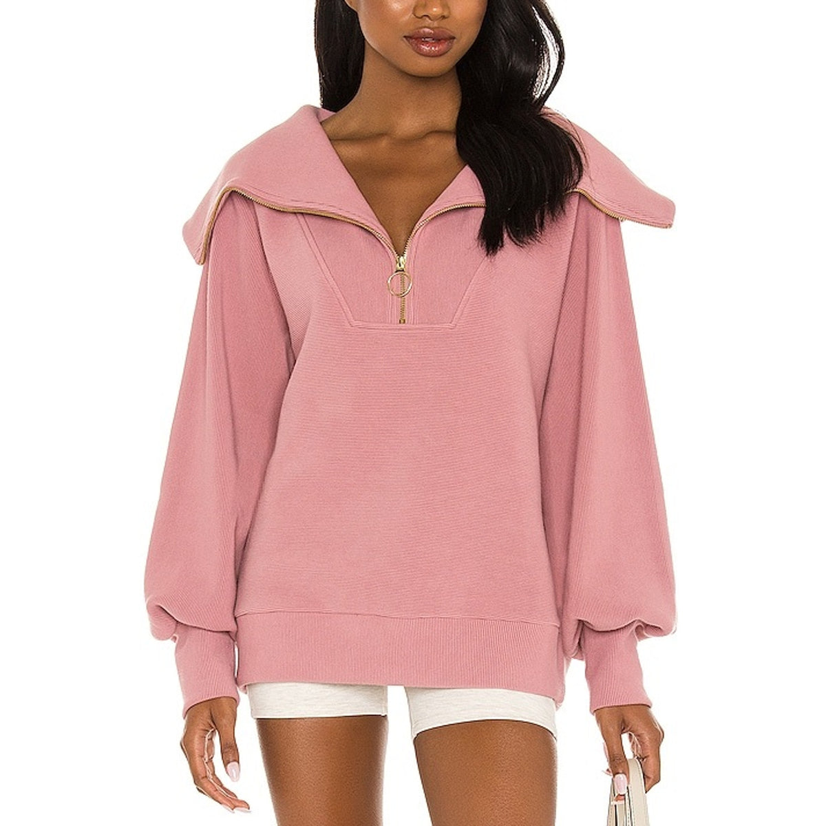 Varley 'Vine' Pink Cotton Pullover Size XS