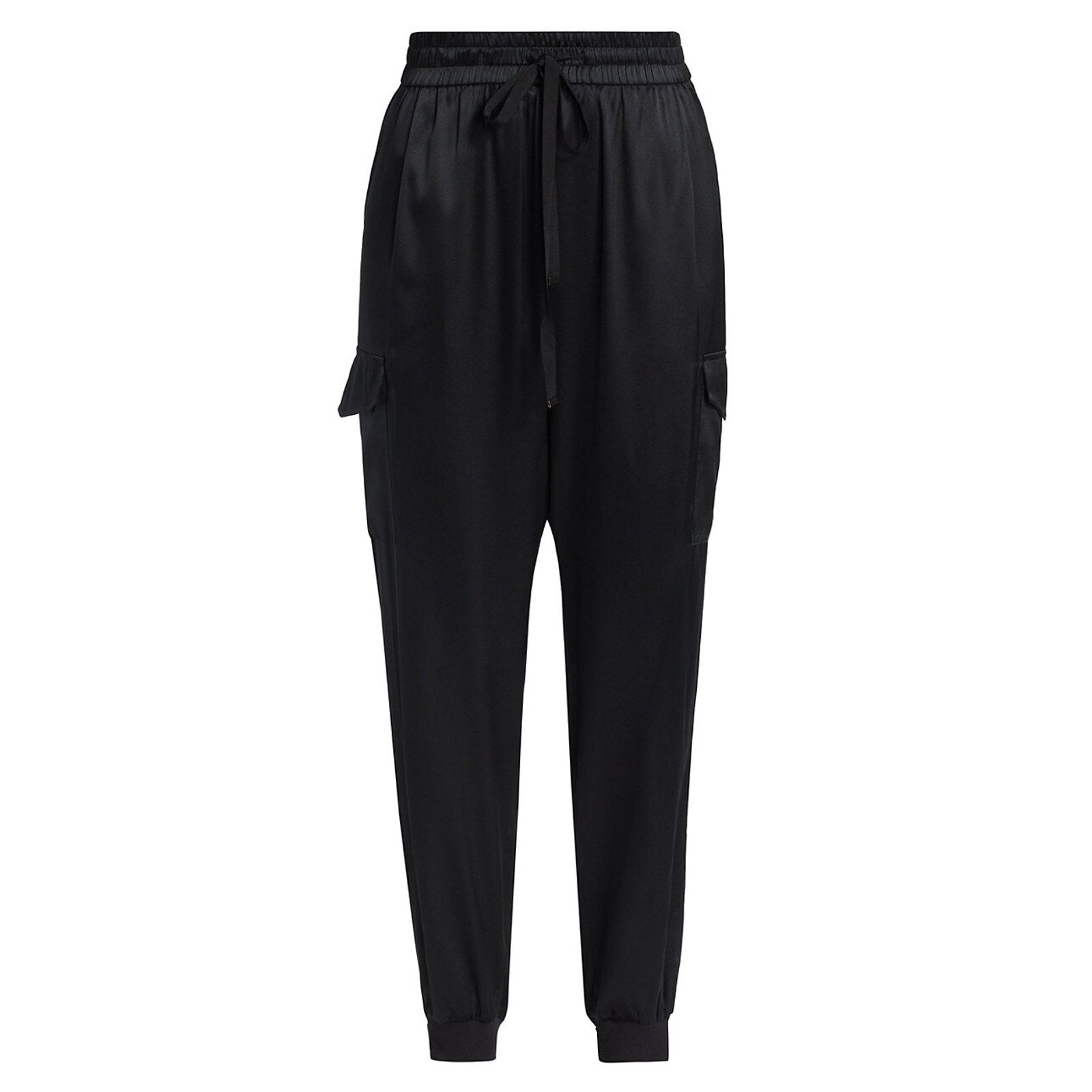 Cami Nyc 'Elsie' Black Silk Cargo Joggers Size S