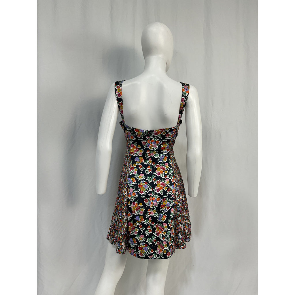 For Love & Lemons 'Brookes' Black Polyester Mini Dress Size L