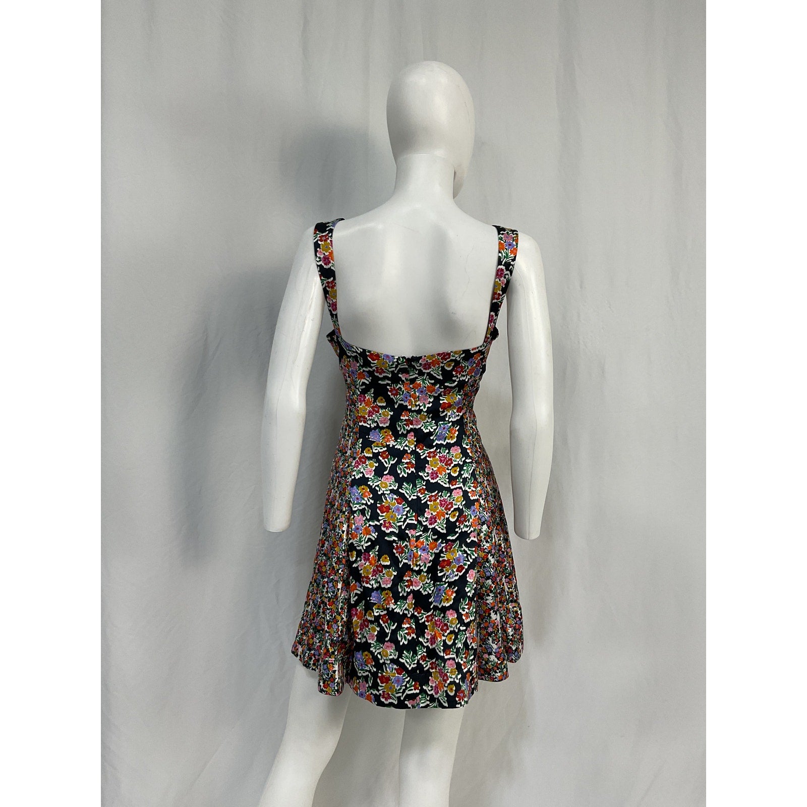 For Love & Lemons 'Brookes' Black Polyester Mini Dress Size L