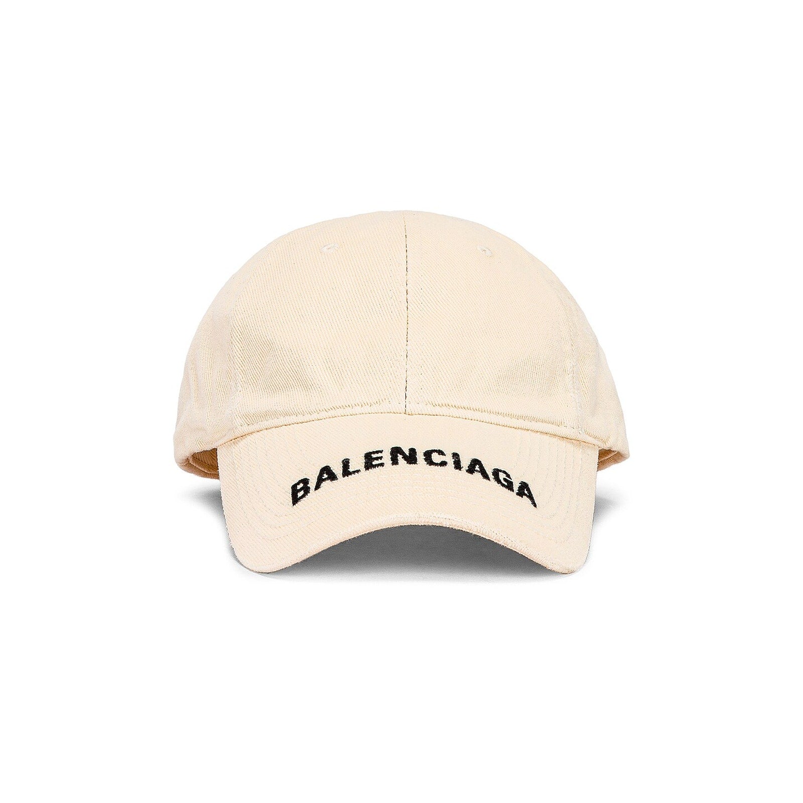 Balenciaga 'Logo' White Cotton Hat Size L
