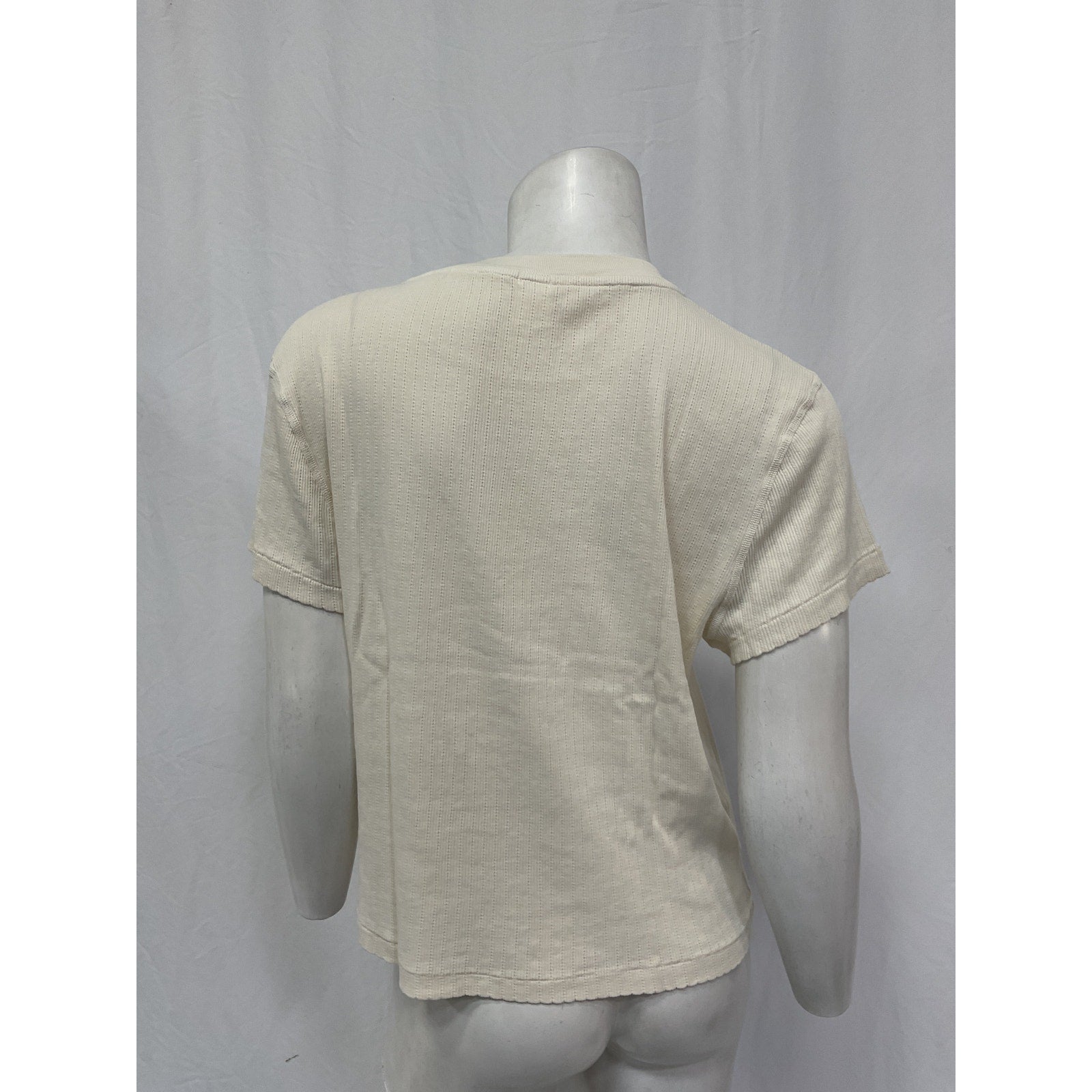 Re/Done '90S' Vintage White Cotton Baby Tee Size XL