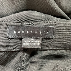 Sanctuary Classic Black Harper Cargo Pants Size 28 NWT