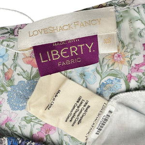 LoveShackFancy Floral Multicolor Drea Top Size XS
