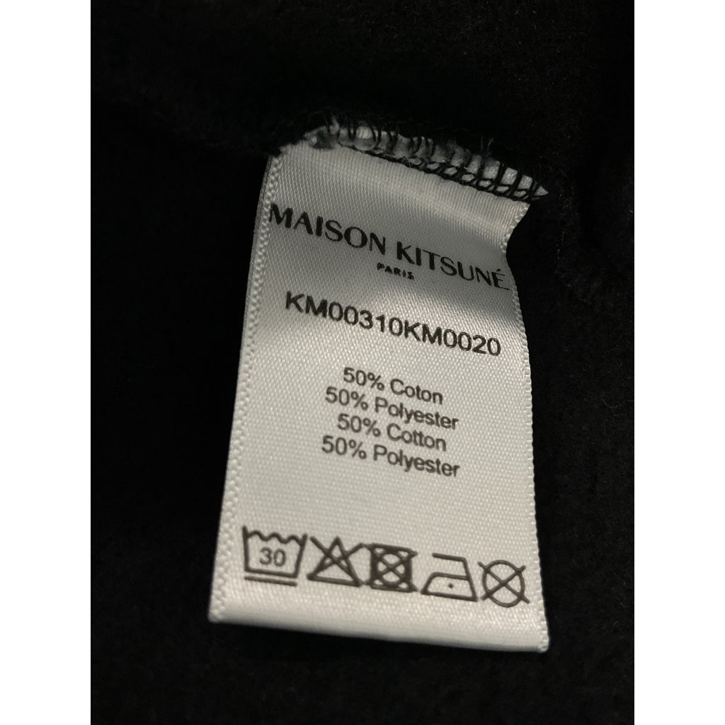 Maison 'Kitsuné' Black Contour Fox Crewneck Sweatshirt Size S - NWT