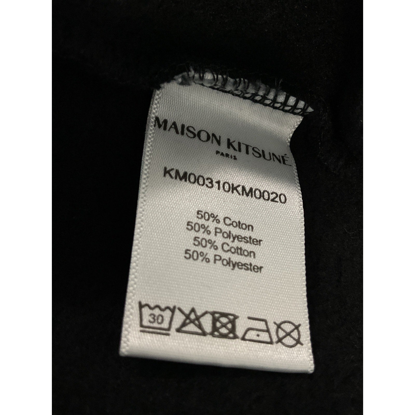 Maison 'Kitsuné' Black Contour Fox Crewneck Sweatshirt Size S - NWT
