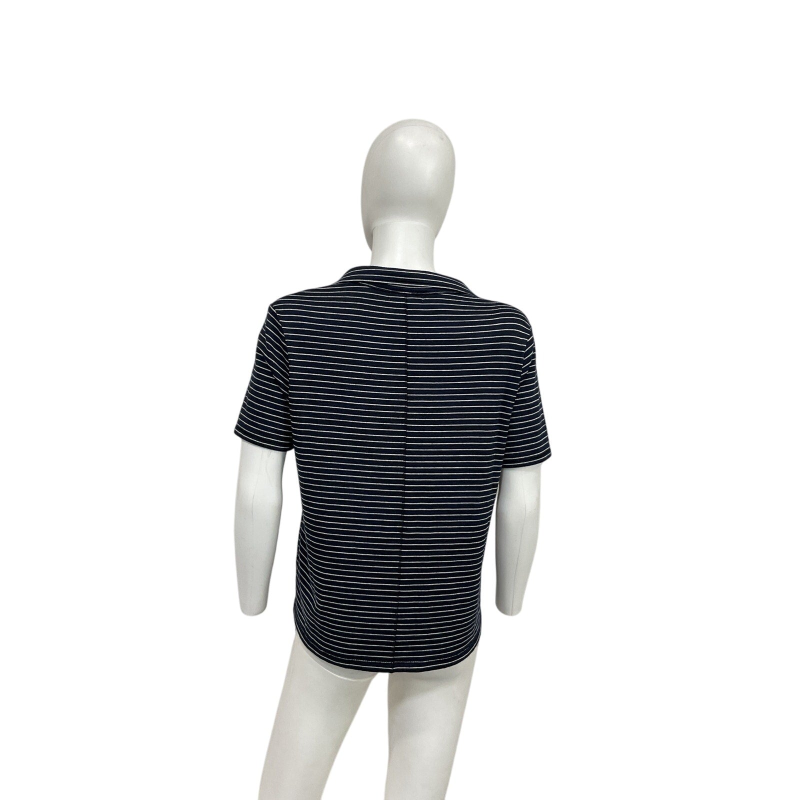 Rag & Bone Blue Rayon Striped Stretch Knit Shirt Size M