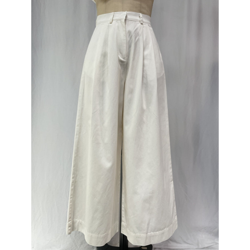 Posse 'Wesley' White Cotton Trouser Size XS